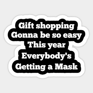 Funny Christmas Meme For Gift Shopping Sticker